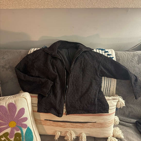 Black Textured Jacket
